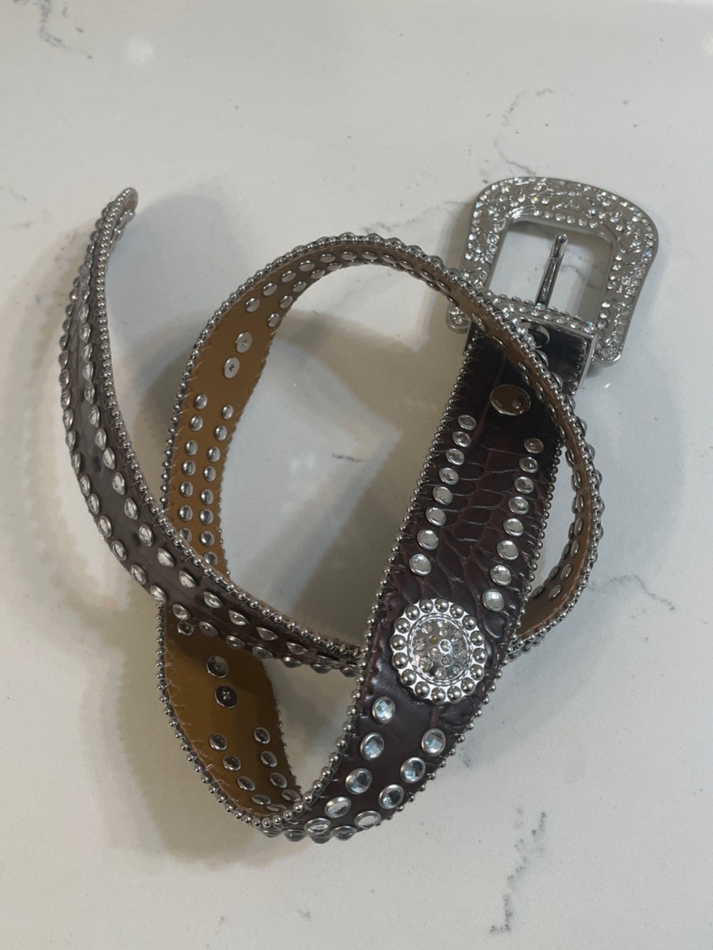 Nocona Girl's Scalloped Rhinestone Concho Belt